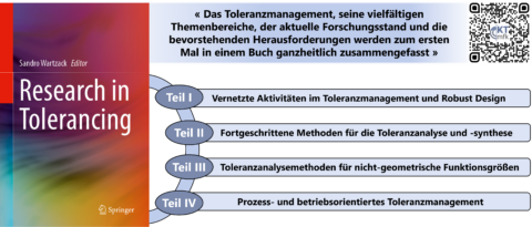 Cover und Struktur des Buches „Research in Tolerancing“